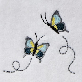 Foto 5 | Foto 5 | Juego De Toallas De Mano Skl Home Dancing Butterflies, 2 Piezas, Blanco - Venta Internacional.