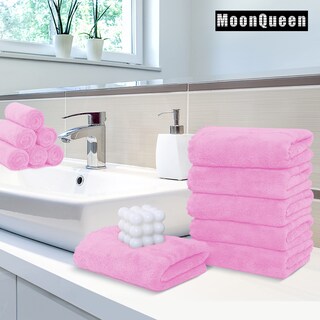 Foto 2 | Foto 2 | Toallas De Mano Moonqueen Premium De Microfibra De Terciopelo Coral X6 - Venta Internacional.