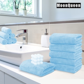 Foto 2 | Foto 2 | Toallas De Mano Moonqueen Premium De Microfibra De Terciopelo Coral De 40 X 70 Cm - Venta Internacional.