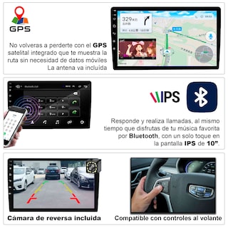 Foto 4 | Foto 4 | Autoestéreo Vak M709 2 Din 9'' Android Carplay Cámara Gps