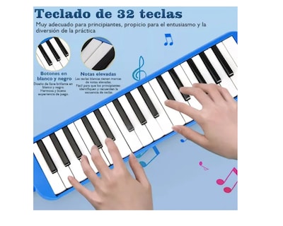 Foto 2 | Foto 2 | Melódica Romms Mdl-2 32 Teclas Estuche De Tela Accesorios