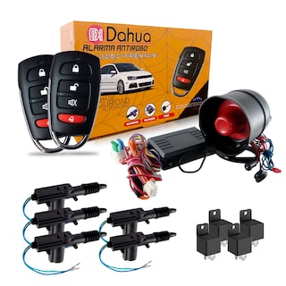 Foto 1 | Foto 1 | Alarma Automotriz Universal Con 2 Llaves 5 Seguros Electricos 4 Relay Y Mando A Distancia Con Apertura De Cajuela