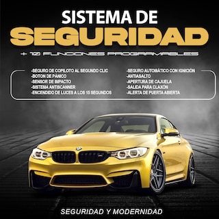 Foto 3 | Foto 3 | Alarma Automotriz Universal Con 2 Llaves 5 Seguros Electricos 4 Relay Y Mando A Distancia Con Apertura De Cajuela