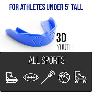 Foto 2 | Foto 2 | Protector Bucal Sisu 3d Youth Royal Blue De 2.0 Mm Para Atletas De Menos De 5 Pies - Venta Internacional.