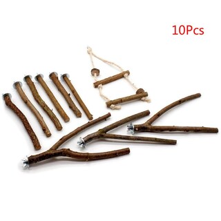 Foto 1 | Foto 1 | Parrot Stand Toys Sanlin Beans, Madera Natural, Juego De 10 Piezas - Venta Internacional.