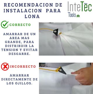 Foto 3 | Foto 3 | Lona Reforzada Tricapa Geesna 3metros X 4.20metros Color Blanca