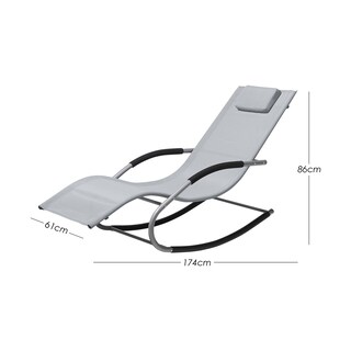 Foto 2 | Foto 2 | Camastro Ilios Innova Mecedora de Jardín Reclinable Ergonómico