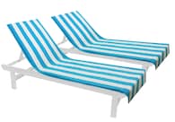 Funda Para Sillón De Playa Cotton Craft De Gran Tamaño, Color Aguamarina, Paquete De 2 - Venta Internacional.