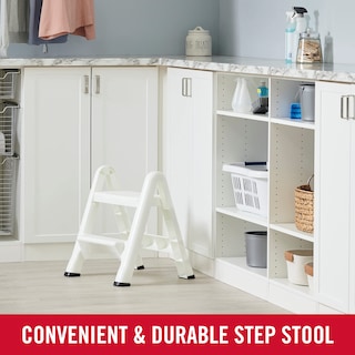 Foto 4 | Foto 4 | Taburete Plegable Rubbermaid, Dos Escalones, 14 Pulgadas De Alto, Blanco - Venta Internacional.
