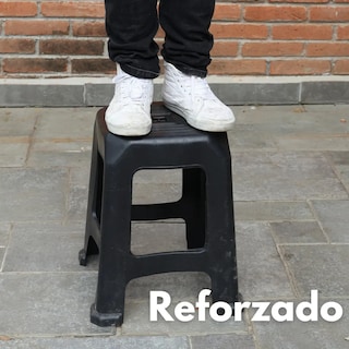Foto 2 | Foto 2 | Banco De Plástico Reforzado Resistentes Paquete De 10 Bancos Eo Safe Imports Esi-20745 Negro
