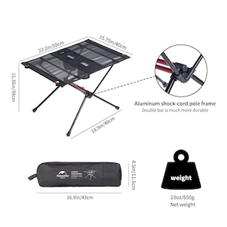 Foto 7 | Foto 7 | Mesa De Camping Naturehike Ft07 Ultraligera De 0,73 Kg Con Bolsa De Transporte - Venta Internacional.