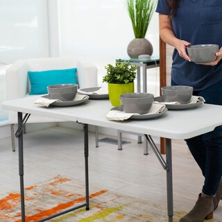 Foto 4 | Foto 4 | Mesa Plegable Rectangular De 1.22m Ajustable - Peakform