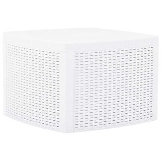 Foto 1 | Foto 1 | Mesa De Exterior Vidaxl Cuadrada De Polipropileno Blanco 54x54x37 Cm - Venta Internacional.