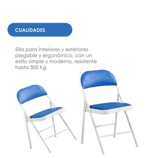 Foto 6 | Foto 6 | 6 Sillas Plegables Ilios Innova Azul