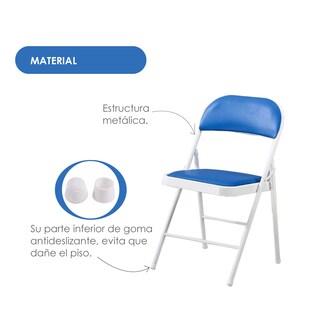 Foto 7 | Foto 7 | 6 Sillas Plegables Ilios Innova Azul