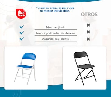 Foto 8 | Foto 8 | 6 Sillas Plegables Ilios Innova Azul