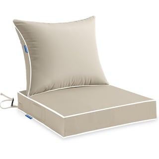 Foto 1 | Foto 1 | Juego De Cojines De Asiento Exterior Miulee, Beige, Impermeables, 56 X 56 X 8 Cm - Venta Internacional.