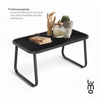 Foto 7 | Foto 7 | Juego de Sala de Jardín para Exteriores Textilene Madera