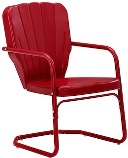 Foto 1 | Foto 1 | Juego De Sillas De Exterior Crosley Furniture Ridgeland Red Steel - Venta Internacional.