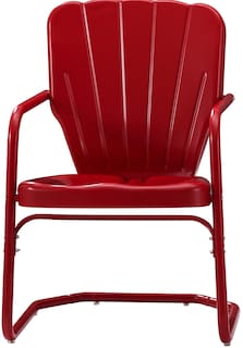 Foto 2 | Foto 2 | Juego De Sillas De Exterior Crosley Furniture Ridgeland Red Steel - Venta Internacional.