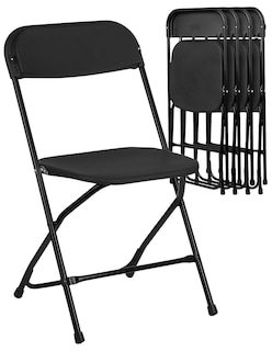 Foto 1 | Foto 1 | Silla Plegable Plástico Hdpe Ligera Folding Chair Silla Jardín Eventos Fiestas Reuniones Para Exterior Paquete De 5 Sillas