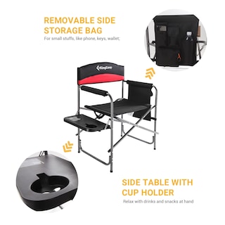 Foto 4 | Foto 4 | Sillas Camping Directors Kingcamp Con Soporte De 180 Kg Rojo Paquete De 2 - Venta Internacional