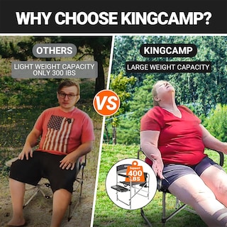 Foto 7 | Foto 7 | Sillas Camping Directors Kingcamp Con Soporte De 180 Kg Rojo Paquete De 2 - Venta Internacional