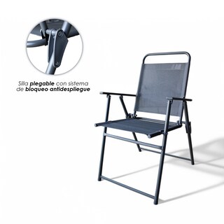 Foto 6 | Foto 6 | Comedor De Jardín Moderno Ilios Innova Con Estructura De Acero Y Tejido Textileno