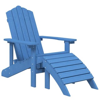 Foto 3 | Foto 3 | Juego De Sillas Adirondack Vidaxl Para Patio Hdpe Azul Aguamarina Con Mesa - Venta Internacional.