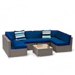 Juego de Sala para Jardín Ilios Innova Para Seis Personas Fabricada en Mimbre Sintético