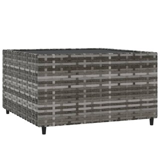 Foto 1 | Foto 1 | Mesa para Patio Vidaxl con Tapa de Vidrio Templado Gris - Venta Internacional