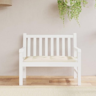 Foto 2 | Foto 2 | Cojín Para Banco De Jardín Vidaxl, Tela Oxford, Color Blanco Crema, 100% Poliéster - Venta Internacional.