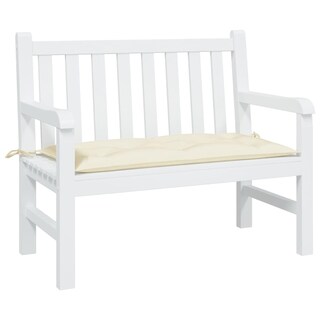 Foto 4 | Foto 4 | Cojín Para Banco De Jardín Vidaxl, Tela Oxford, Color Blanco Crema, 100% Poliéster - Venta Internacional.