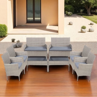 Foto 4 | Foto 4 | Juego de Muebles de Jardín Ilios Innova de Ratan para 8 Personas