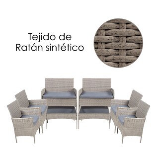 Foto 6 | Foto 6 | Juego de Muebles de Jardín Ilios Innova de Ratan para 8 Personas