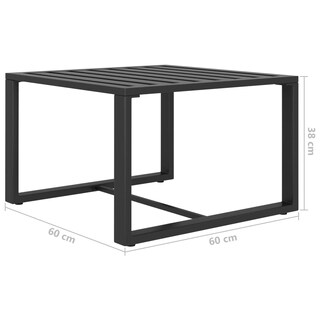 Foto 6 | Foto 6 | Set De Salón Para Patio Vidaxl Elegante Aluminio Antracita - Venta Internacional.