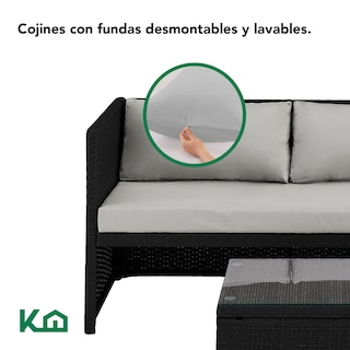 Foto 4 | Foto 4 | Sala Exterior Esquinera Izquierda Mueble Jardín Ratan Sofa