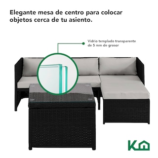 Foto 6 | Foto 6 | Sala Exterior Esquinera Izquierda Mueble Jardín Ratan Sofa