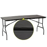 Mesa Plegable Artego Rectangular de Madera Plástica HDPE para Terraza y Jardín