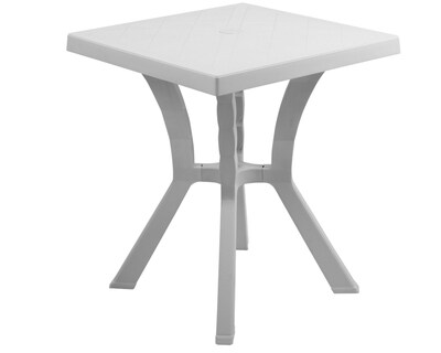 Foto 1 | Foto 1 | Mesa Mediana De Plástico Duro Polycar Modelo Palermo  Color Blanca Cuadrada