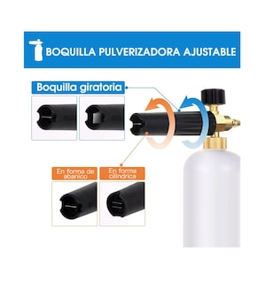 Foto 4 | Foto 4 | Espuma De Pistola Para Hidrolavadora Portatil Con 5 Boquillas