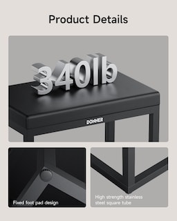Foto 5 | Foto 5 | Banco Para Piano Donner Dkb-200 Home Style Resistente A La Corrosión - Venta Internacional.