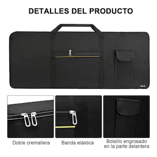 Foto 3 | Foto 3 | Funda Teclado De Piano Electrónico Lab.g Negro Linea Amarilla