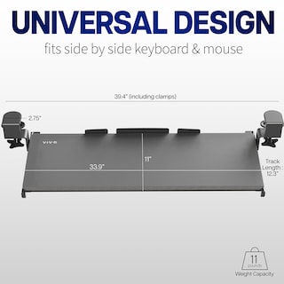 Foto 3 | Foto 3 | Bandeja Para Teclado Vivo Mount-kb15ew Extra Larga Blanca - Venta Internacional.