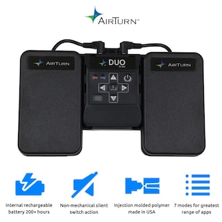 Foto 3 | Foto 3 | Pedal Inalámbrico Bluetooth Page Turner Airturn Duo500 Silent - Venta Internacional.