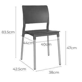 Foto 7 | Foto 7 | Offiho Silla Apta Para Exteriores, Restaurantes O Comedor, Con Patas De Aluminio