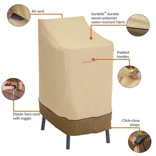 Foto 5 | Foto 5 | Funda Para Sillas Y Taburetes De Bar Para Patio, Accesorios Clásicos, Terraza - Venta Internacional.
