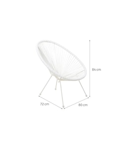 Foto 6 | Foto 6 | Naterial Silla De Jardín Ratán / Mimbre Sintético Con Estructura De Acero Apilable Para Exterior, Modelo Acapulco Ii