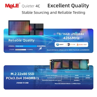Foto 6 | Foto 6 | Mini PC MeLE N100 sin Ventilador 16 GB RAM 512 GB SSD 2X HDMI 4K - Venta Internacional