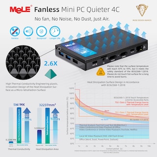 Foto 7 | Foto 7 | Mini PC MeLE N100 sin Ventilador 16 GB RAM 512 GB SSD 2X HDMI 4K - Venta Internacional